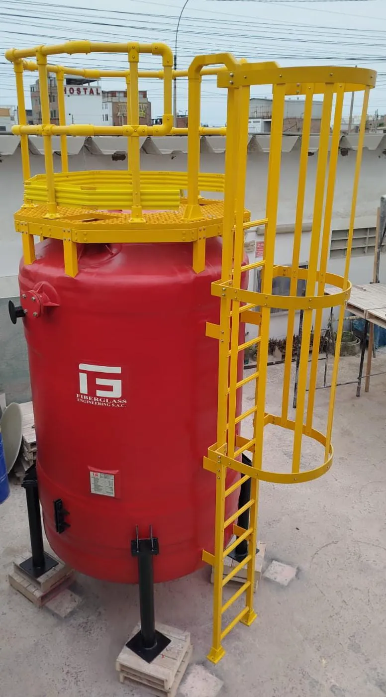 Cliente_ Quimpac s.a Fabricación de tanque de 25m³ de PRFV